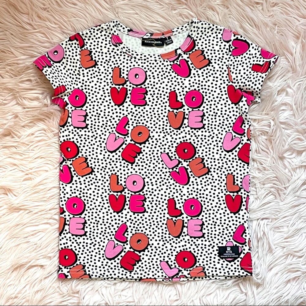 Rock Your Baby Love Polka Top Print Tee